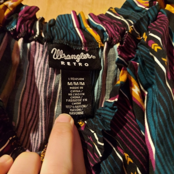 Wrangler Retro Hi-Lo Ruffle Dress NWT - Picture 4 of 5